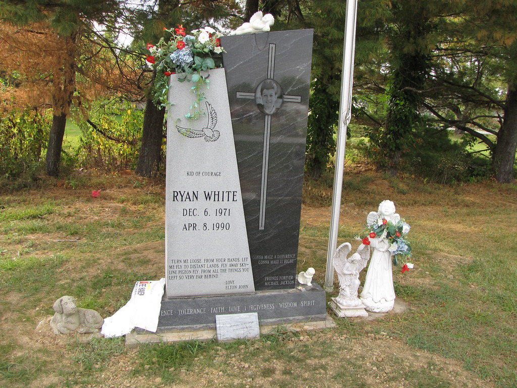 Grave of Ryan White | Ryan Wayne White was born in Kokomo, I… | Flickr
