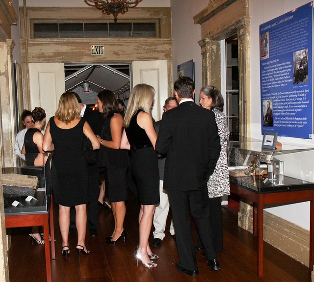 Guests toured JHC's current Exhibit on Slavery and the Civil War (Photo by Cutty McGill)