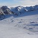 Výhled z plošiny Top of Tyrol na snowpark a sjezdovku Gaisskarferner, foto: Markéta Karlová