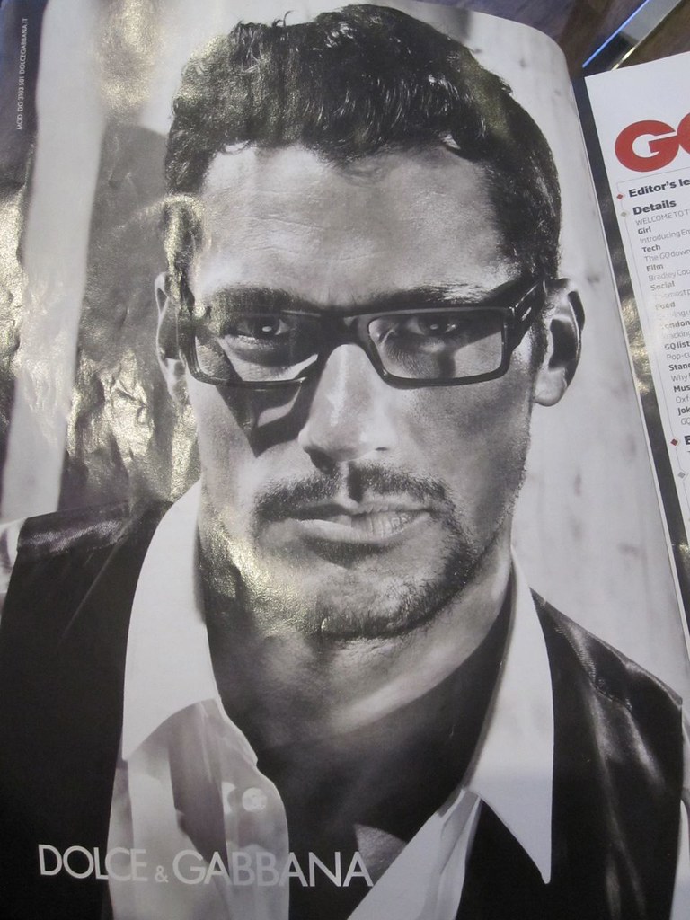 eyewear david gandy by DOLCE&GABBANA @ GQ british magazine