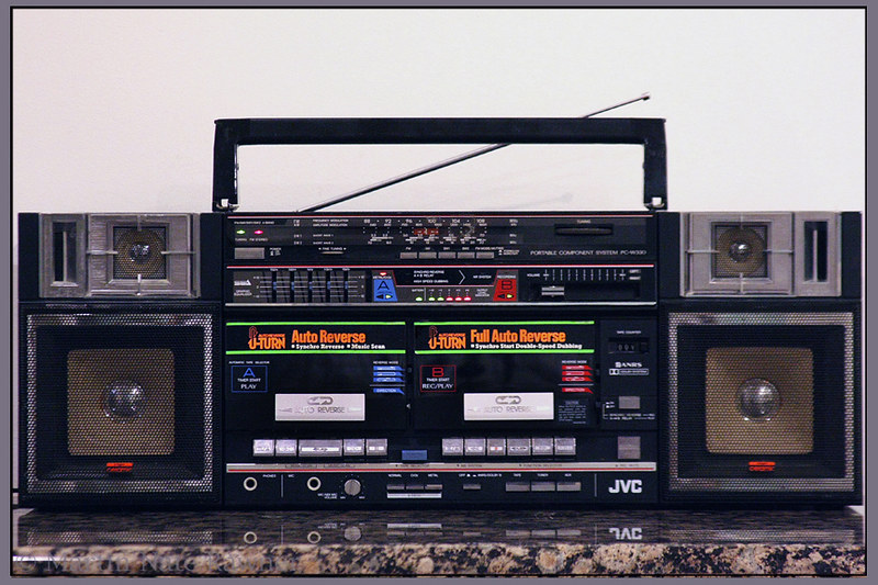 boombox JVC Portable stereo system JVC PC-W330W 