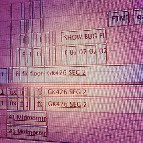 Early morning FCP edit