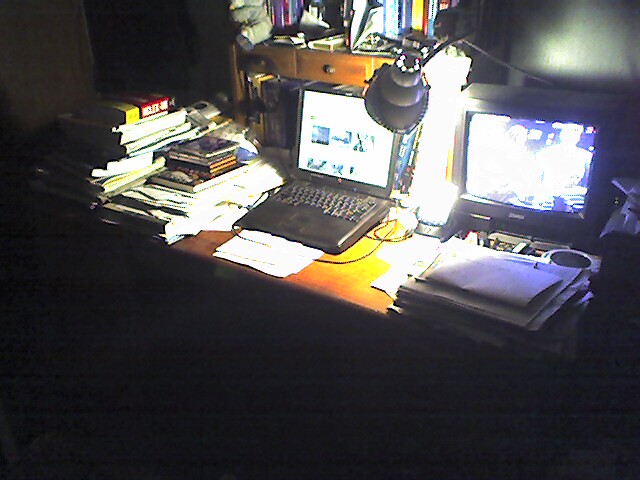 A cluttered desk is a sign of a clean mind.