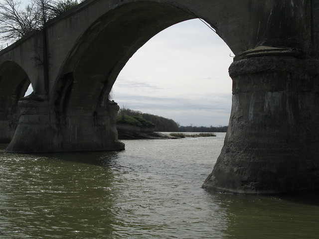Old Bridge across Maumee River, Waterville, Ohio