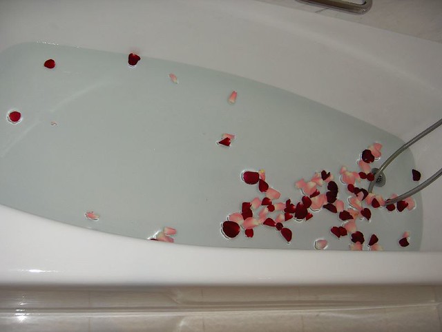 In rose jacuzzi petals An Electrifying