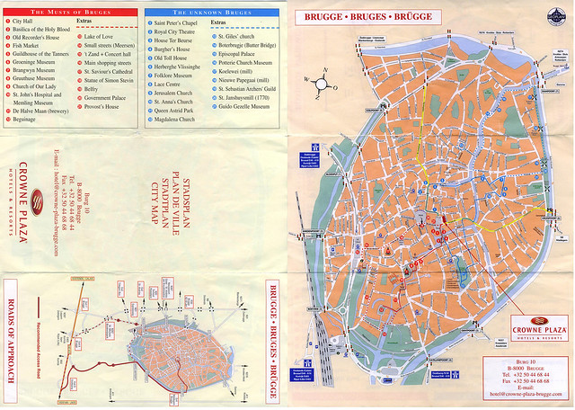 Stadsplan (city map) Brugge
