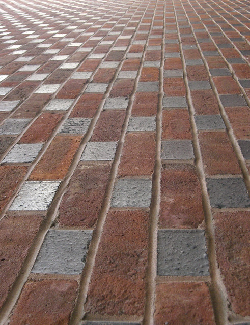 checkered bricks