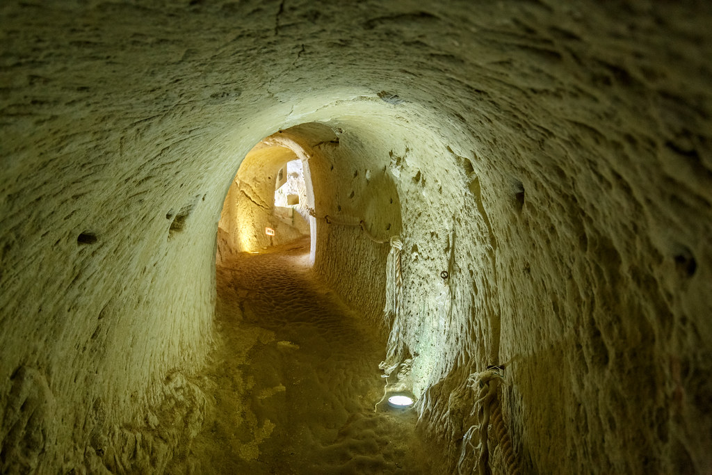 Tunnels beneath the Château de Brézé