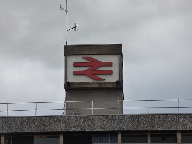 Stafford Station - National Rail sign