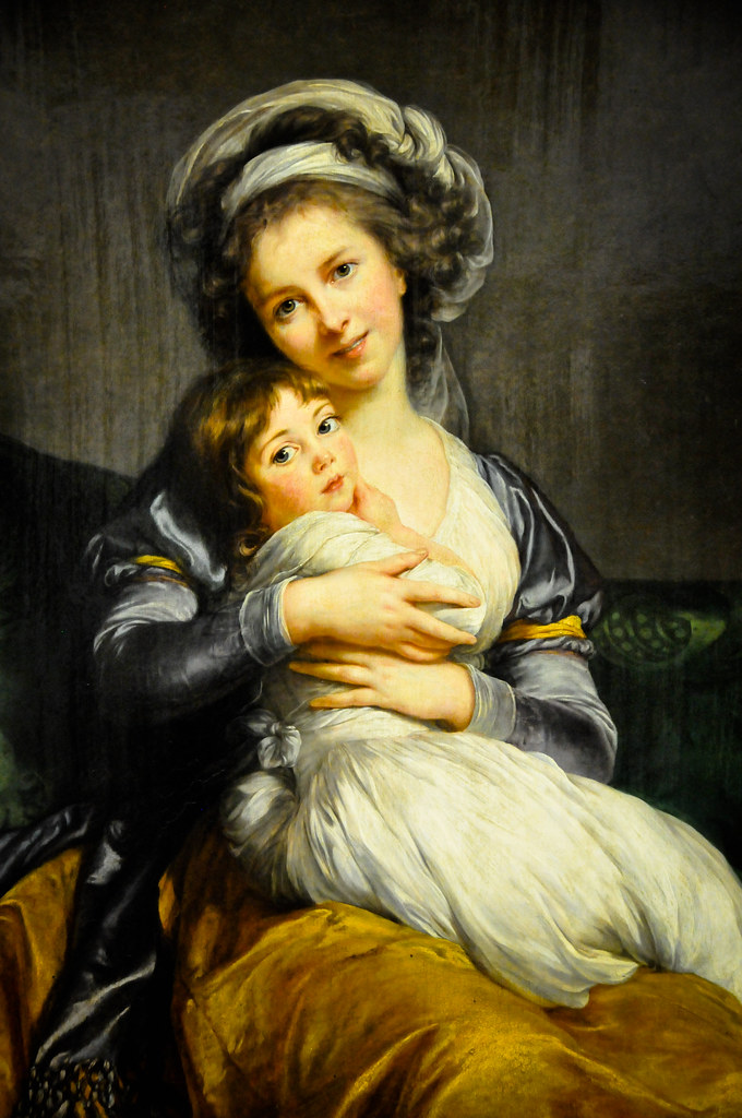 Двойной портрет матери и ребенка. Элизабет Виже-Лебрен автопортрет.
