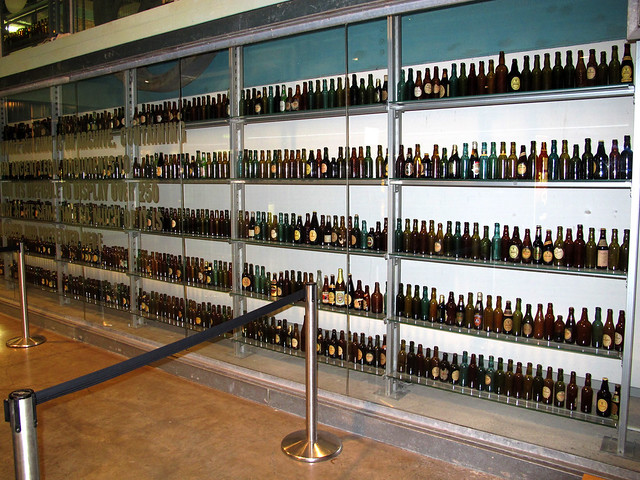 Wall of Guinness Bottles