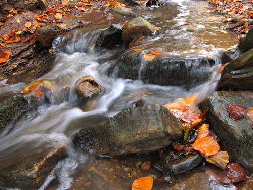 Powerful Fall Creek with tiny little Waterfalls by Batikart