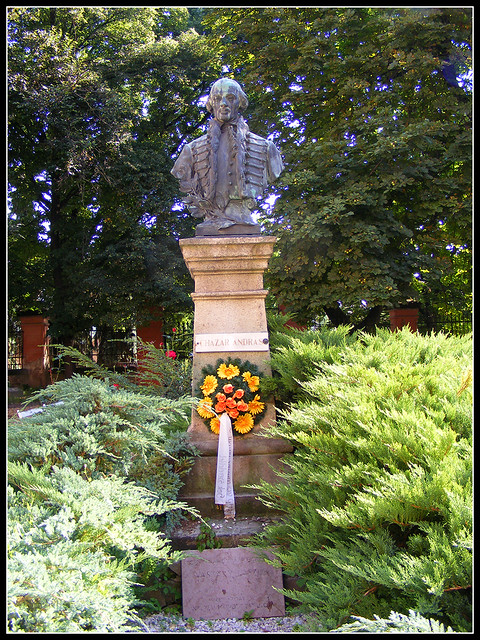 Statue of András Cházár / Cházár András mellszobor