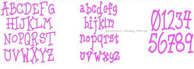 Marcie Embroidery Font