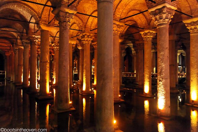 Columns in the (overbuilt) Basilica Cistern