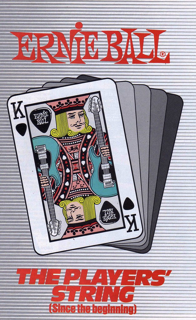 Fun Card-Motif Ad for Bernie String, 1987 | I love illustrat… | Flickr