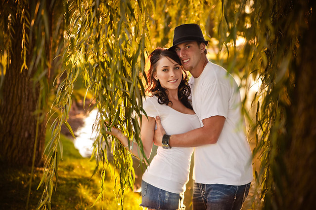 couple in the willows