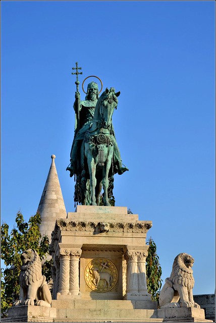 Stephen I of Hungary and the Fisherman's Bastion