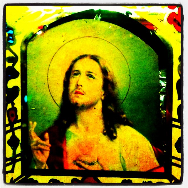 Instagram iPhone Photo Vintage Sacred Heart Mirror