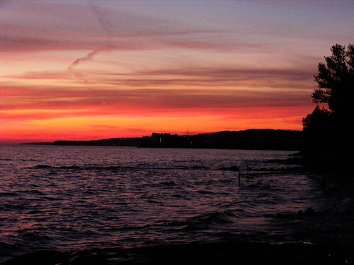 sunset lake ontario bay north nipissing