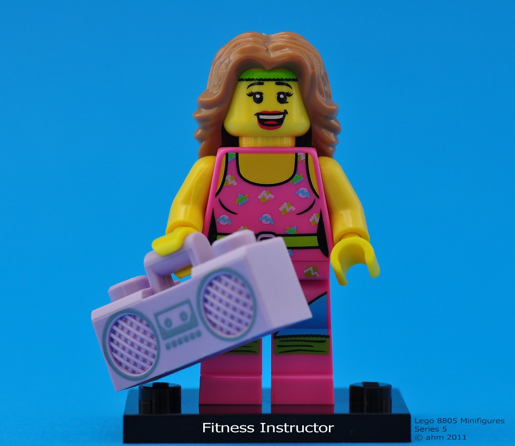 LEGO Series 5 Fitness Instructor Minifig Minifigure Aerobics 8805 Collectible 
