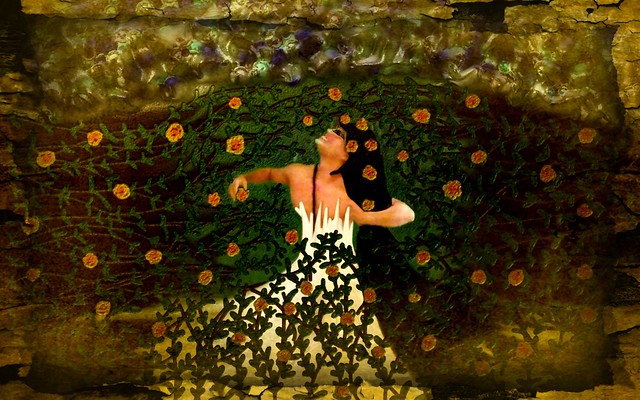 La locura de Ofelia (From the Ophelia's Death Series. Digital Painting Over Photograph. 2012)