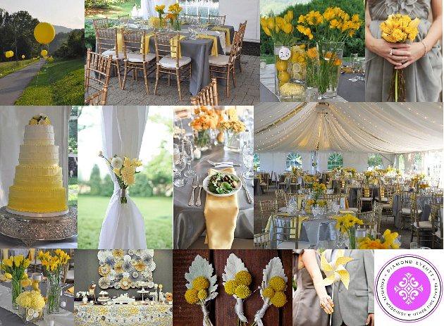 Yellow Gray Wedding Color Theme Yellow Gray And Touches Flickr