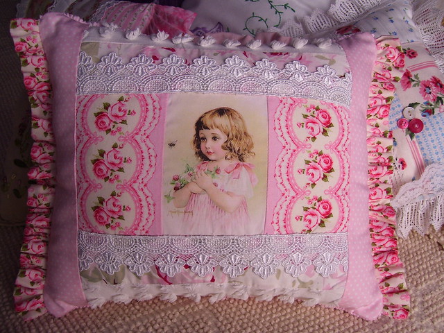 Maud Humphrey Girl Pillow