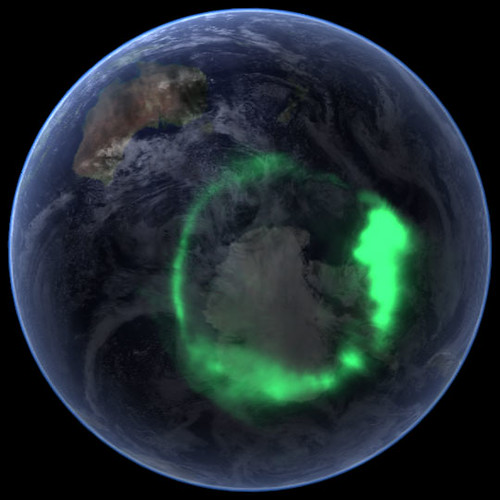 NASA's IMAGE Spacecraft View of Aurora Australis from Space