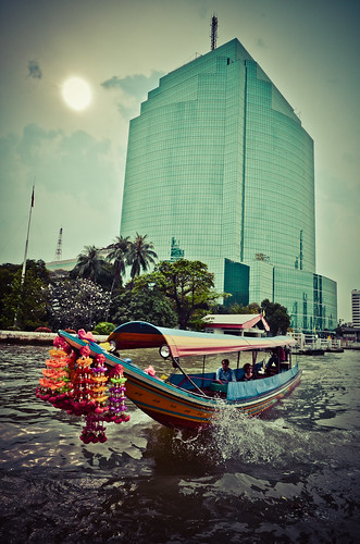 modern river thailand boat bangkok tradition bkk chaophraya