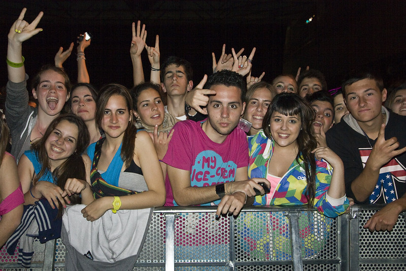 Público en el concierto de LMFAO