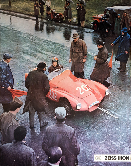 Old Zeiss Ikon racing car advertisement