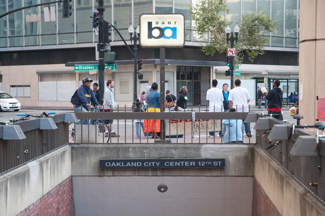 Occupy Oakland Bart Station Entrance