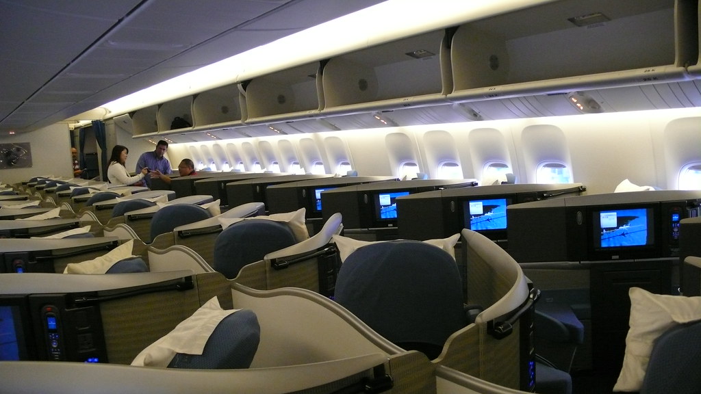 B 777 300er Interior Business Class Cathay Pacific Air