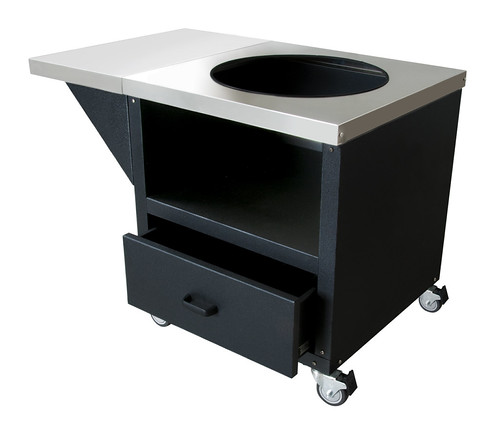 30" Grill Table (with drawer and shelf extension) for Big Green Egg, Primo, Kamado Joe, Saffire, Vision Grills, Grill Dome, and ceramic grills. | by Southern Specialties Outdoor