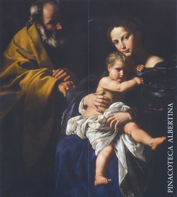 Torino, Via Accademia Albertina, Pinacoteca Albertina, Sacra Famiglia von Bartolomeo Cavarozzi (Holy Family)