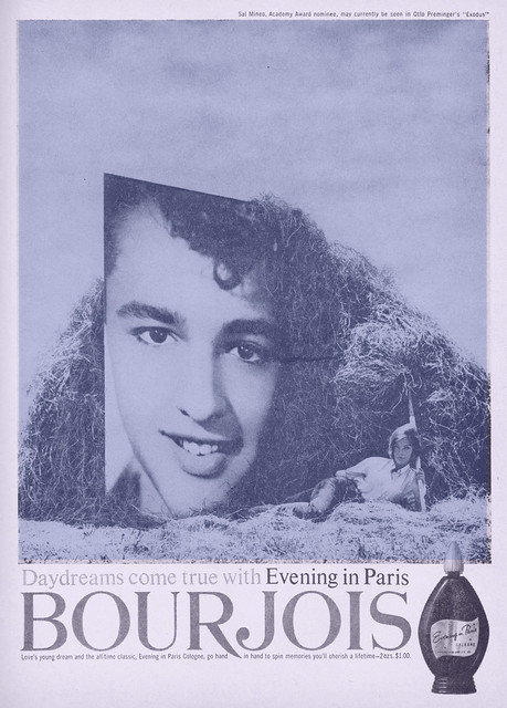 SAL MINEO: Evening in PARIS Ad, 1950s.