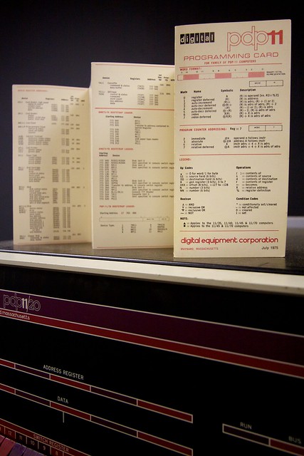 PDP-11 programming card