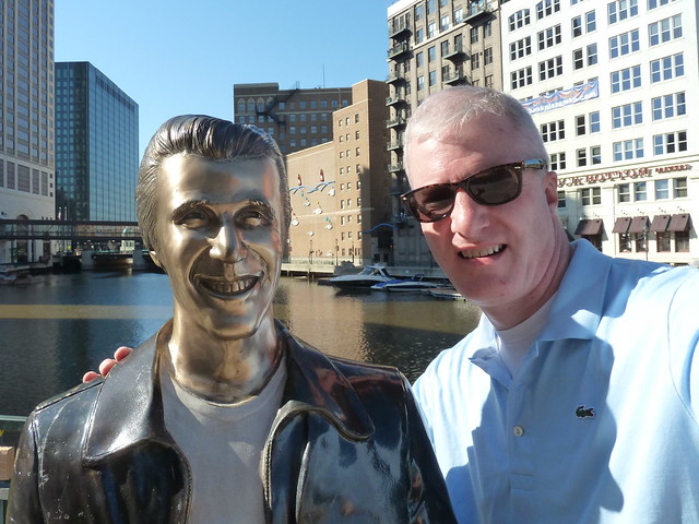That's me with Fonzie...