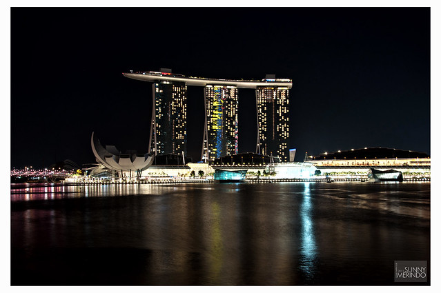 Marina Bay Sands view from Esplanade