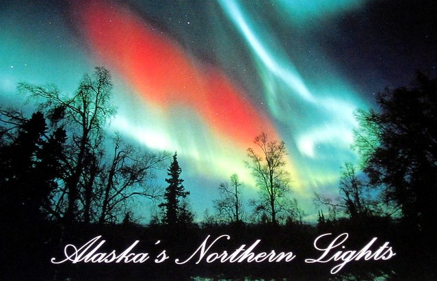 Alaska's Northern Lights Postcard