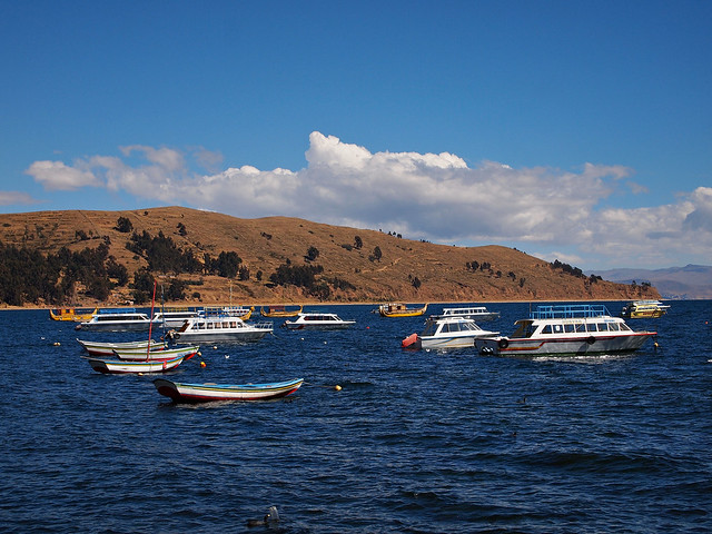 Boats-Lake Titicaca-Copacabana-Bolivia