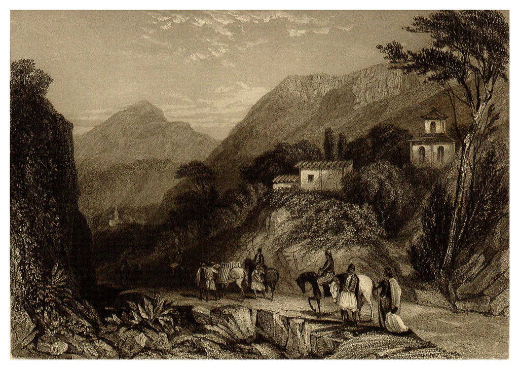 002-Vista de Kalchingra cerca de Argos-La Grèce pittoresque et historique 1841- Christopher Wordsworth-© Biblioteca de la Universidad de Heidelberg