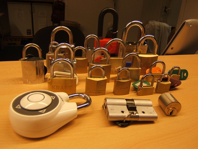 Assorted locks for lock picking practice