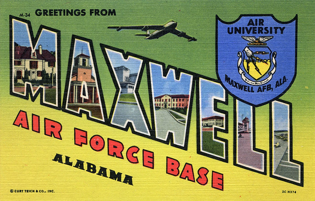 Greetings from Maxwell Air Force Base, Alabama - Large Letter Postcard