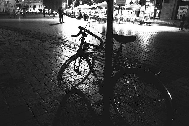 bike at night / rower w nocy