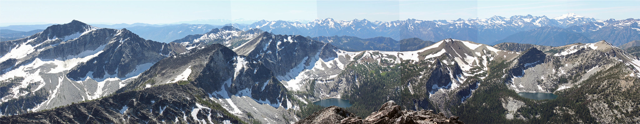 Southwestern panoramic view from Oval Peak