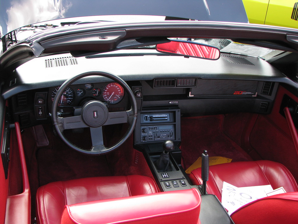 1987 Chevrolet Camaro Iroc Z Convertible Interior Note The