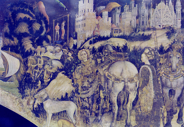 Pisanello - Saint George, the dragon and the princess of Trebizond (~1437)