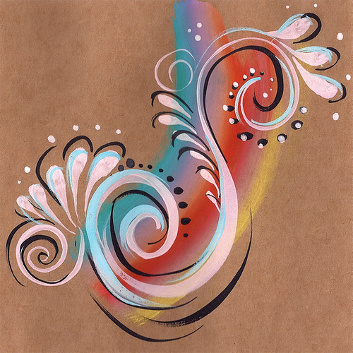 rainbow flourish | Eye/cheek design | contact@sarasparlour.co.uk | Flickr